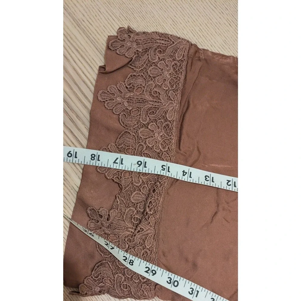 Bella Notte Satin‎ Boudoir Pillow Case Sham With Lace NWOT